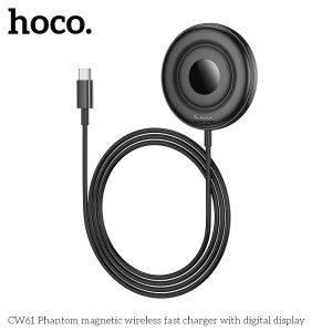 CW61 Phantom magnetic wireless fast charger with digital display