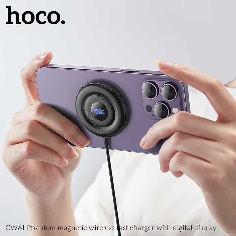 CW61 Phantom magnetic wireless fast charger with digital display - Image 4